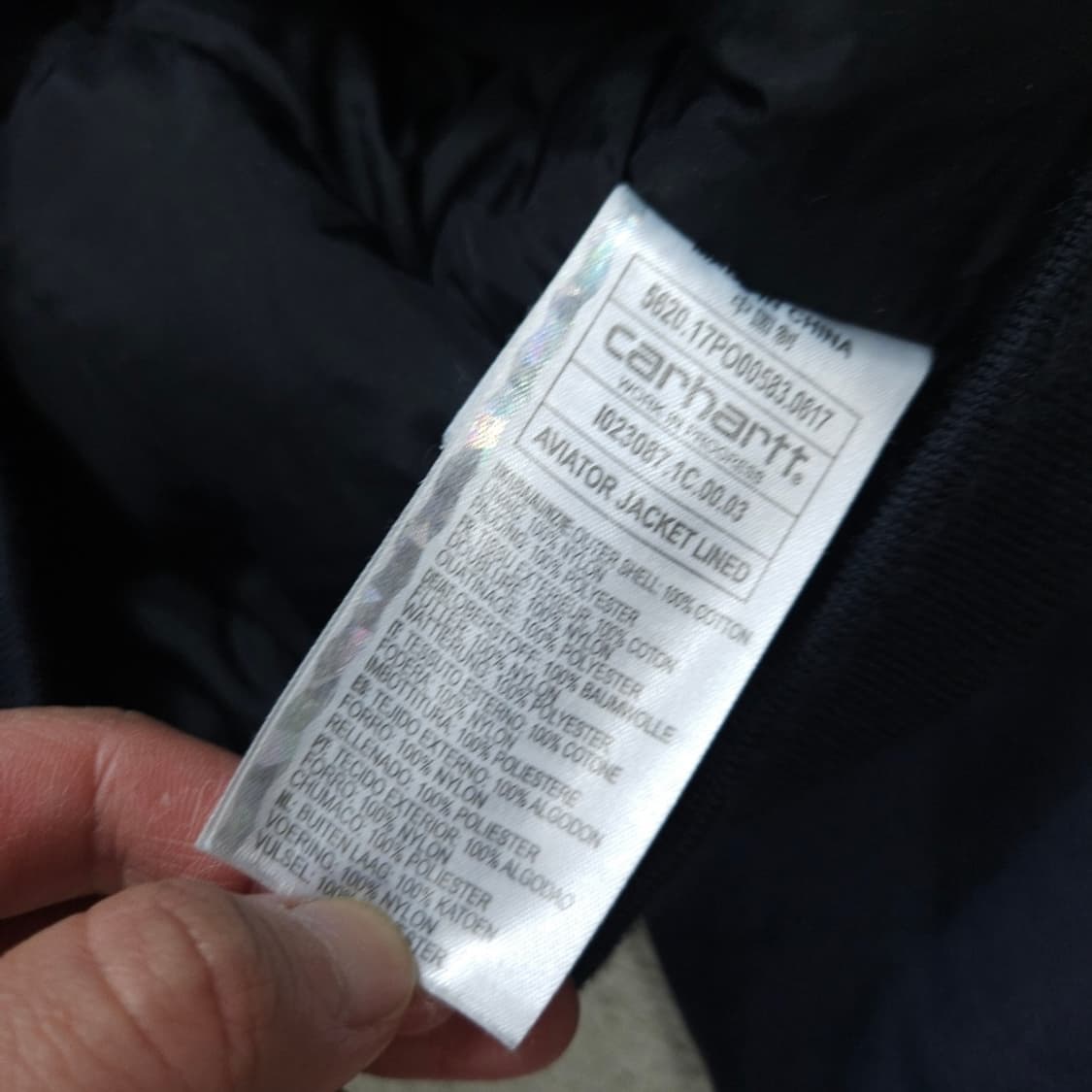 칼하트 WIP 에비에이터 자켓 L 상품이미지6