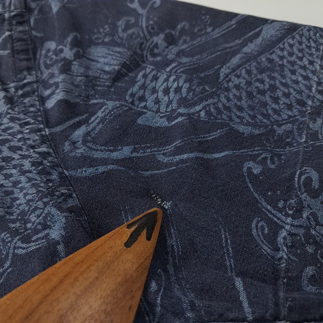 CK396 L 폴로 잉어 그래픽 슬림핏 반팔 셔츠 남방 상품이미지7