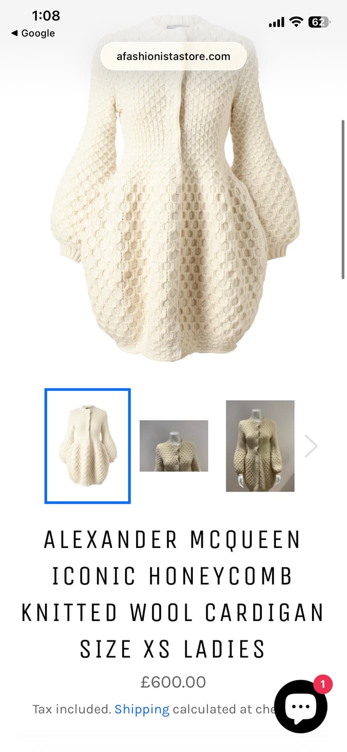 알렉산더맥퀸 니트 가디건 원피스 XS 상품이미지9