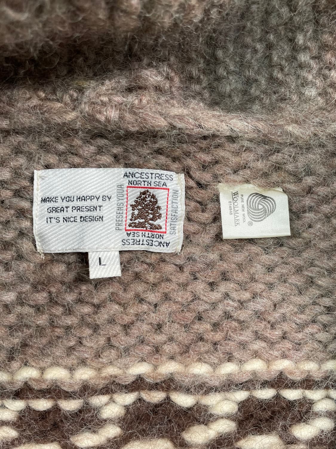 빈티지 코위찬 니트 집업 상품이미지6