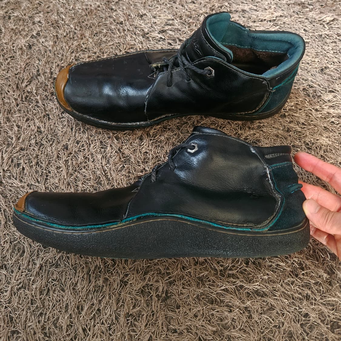 클락스(Clarks) 90's 빈티지 그린 스웨이드 데저트슈즈   상품이미지2