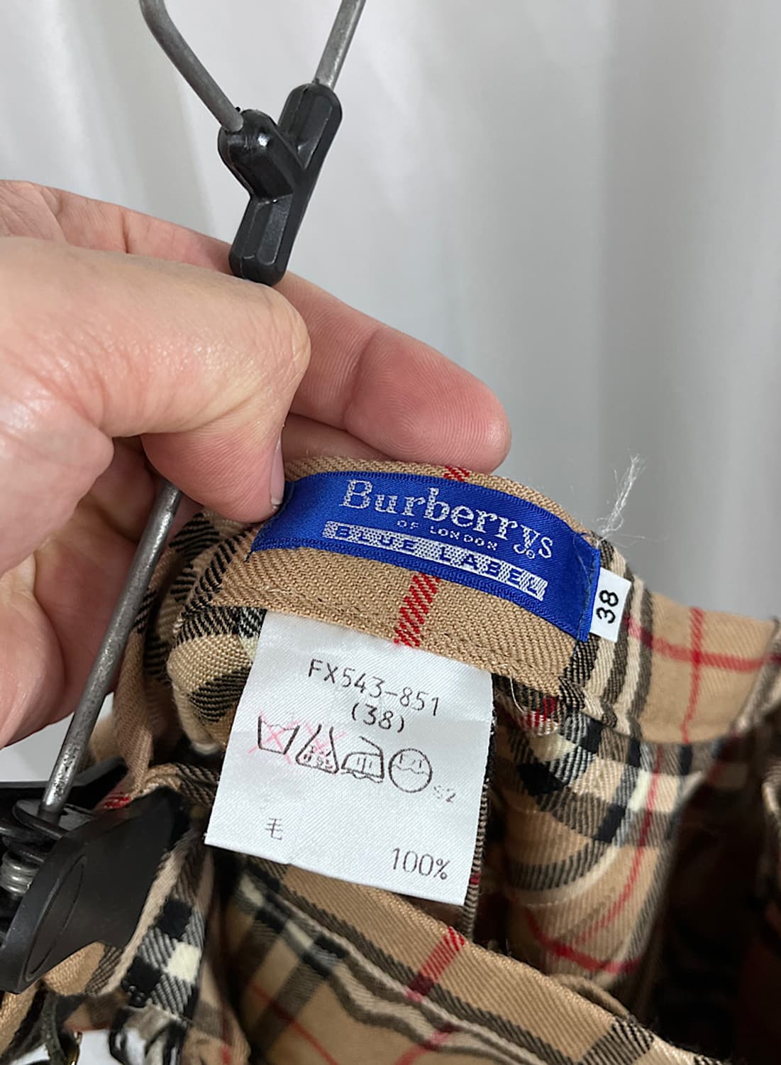 버버리 울 스커트 상품이미지5