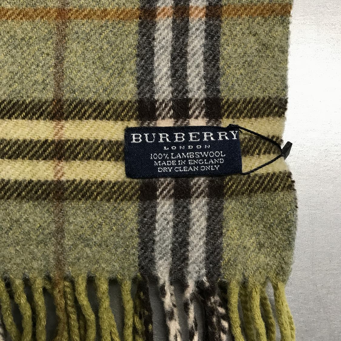 버버리 정품 램스울 머플러 그린 상품이미지4