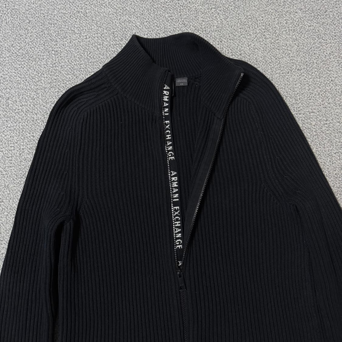 알마니 골지 니트 집업 남성용 상품이미지2