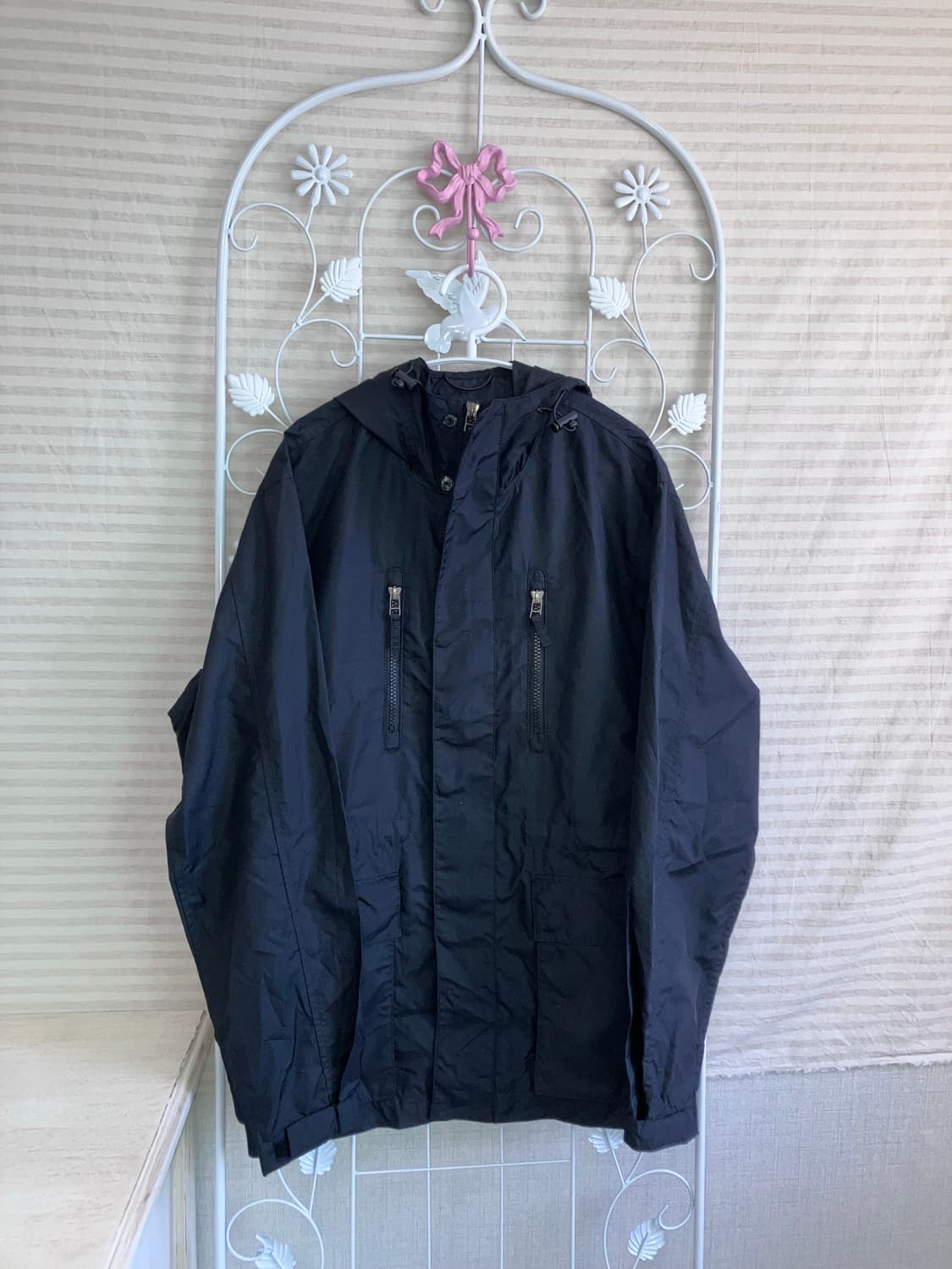 빈티지 블랙 포켓 바람막이 y2k 스트릿 갸루 펑키 일본빈티지 상품이미지1