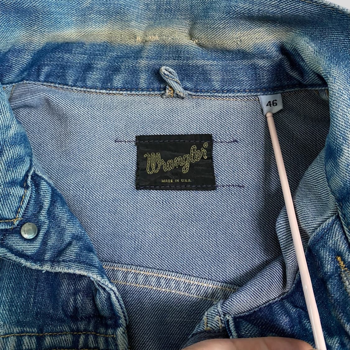 (46)70s WRANGLER 랭글러 24mjz 데님자켓 USA 상품이미지3
