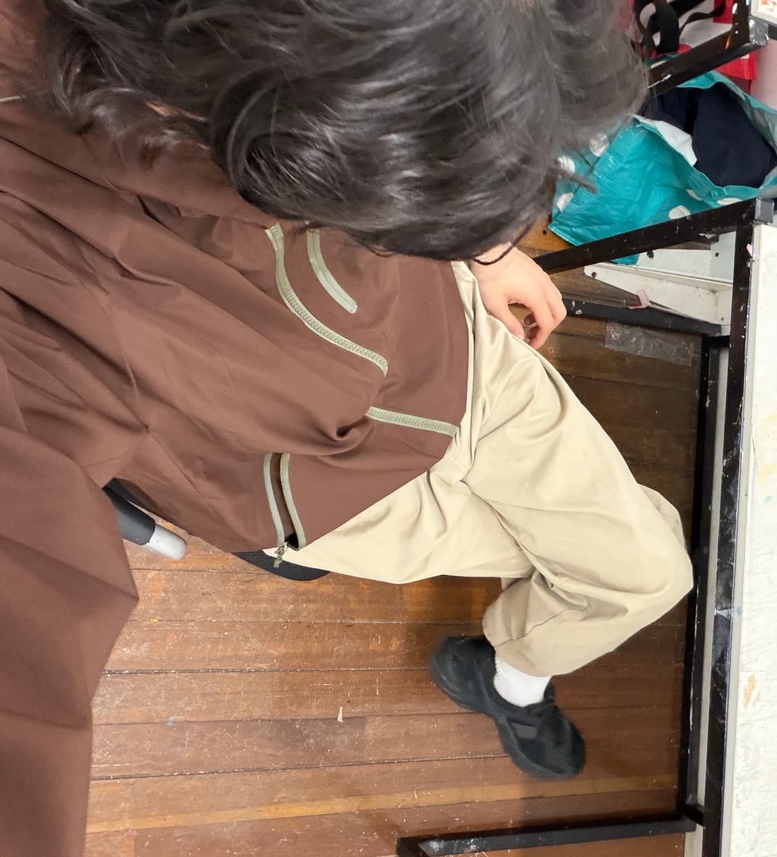 살로몬 고어텍스 윈드스토퍼 자켓 브라운 상품이미지2