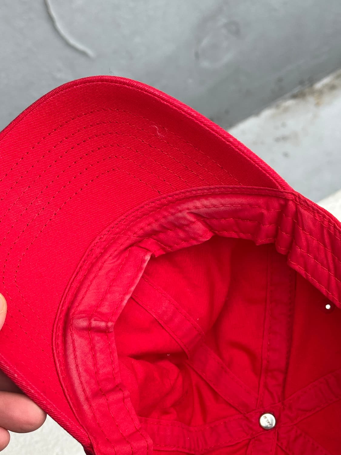 [F] MLB 엠엘비 뉴욕양키스 로고 레드 볼캡 모자 상품이미지5