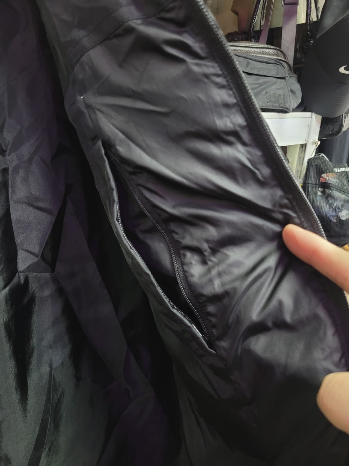 Reebok 리복 블랙 후드 롱 패딩 오리털 점퍼 상품이미지5