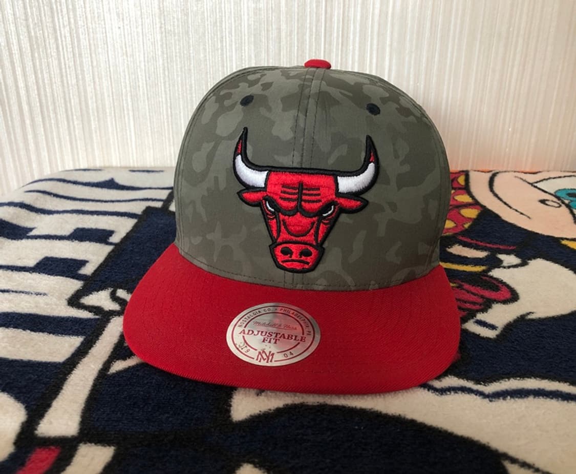 NBA 미첼앤네스 시카고불스 카모스냅백/모자 상품이미지4