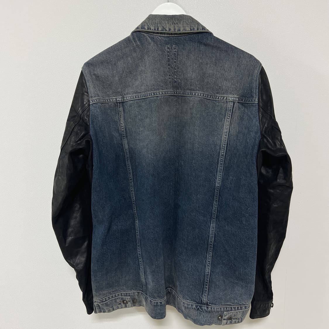 릭오웬스 14SS 다크쉐도우 팔가죽 데님 자켓 허슬러 블루 상품이미지4