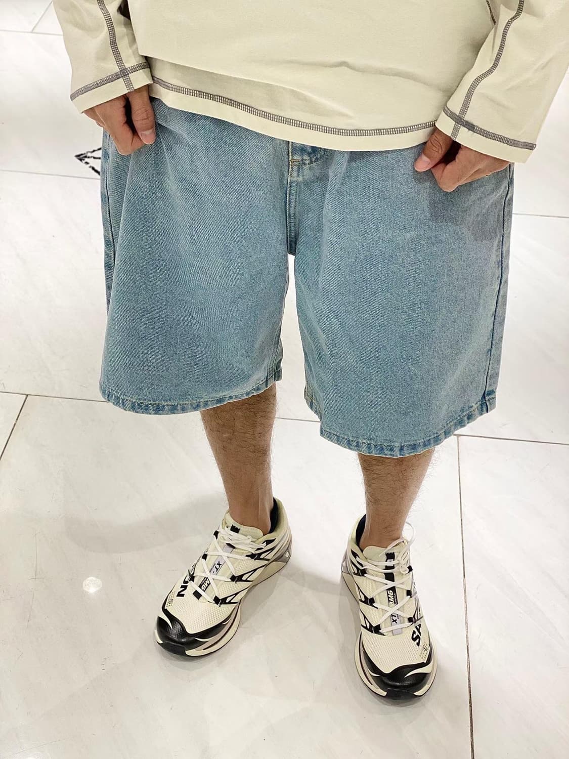 칼하트윕 브랜던 데님 쇼츠 상품이미지2