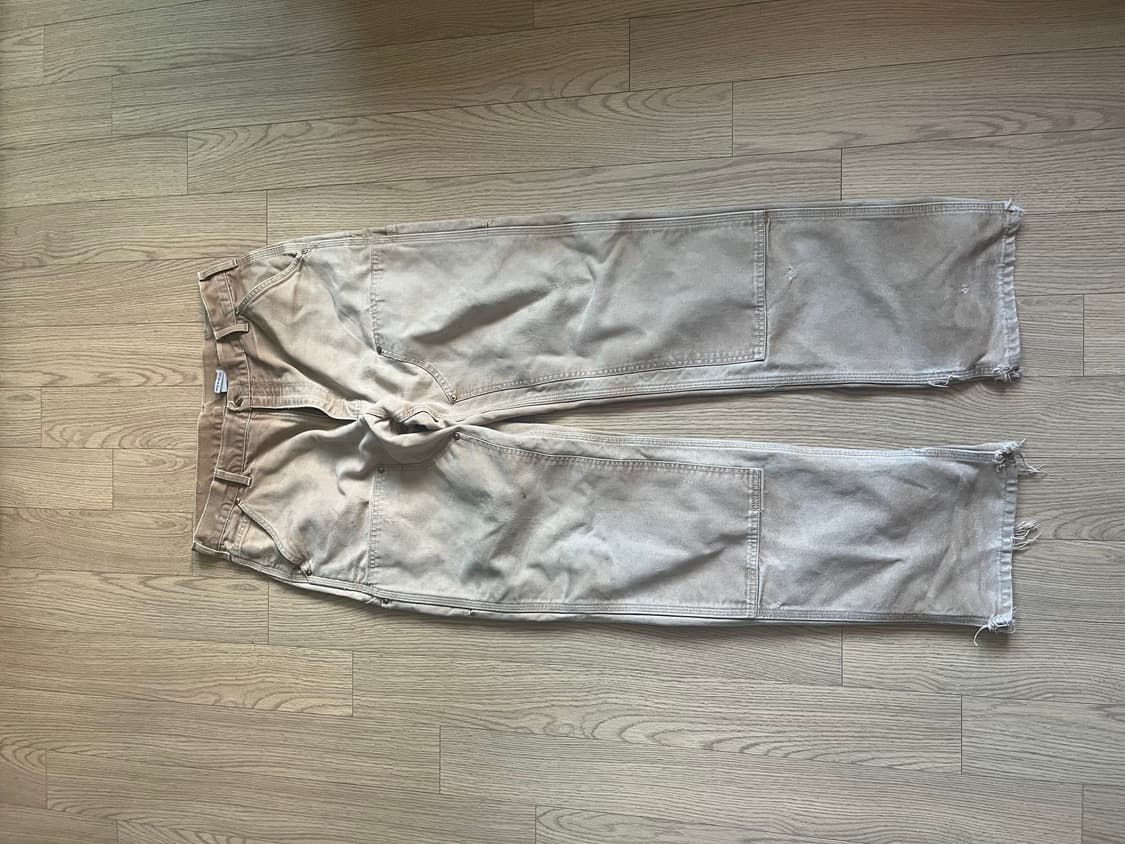 칼하트 빈티지 더블니 브라운 34x34 상품이미지10