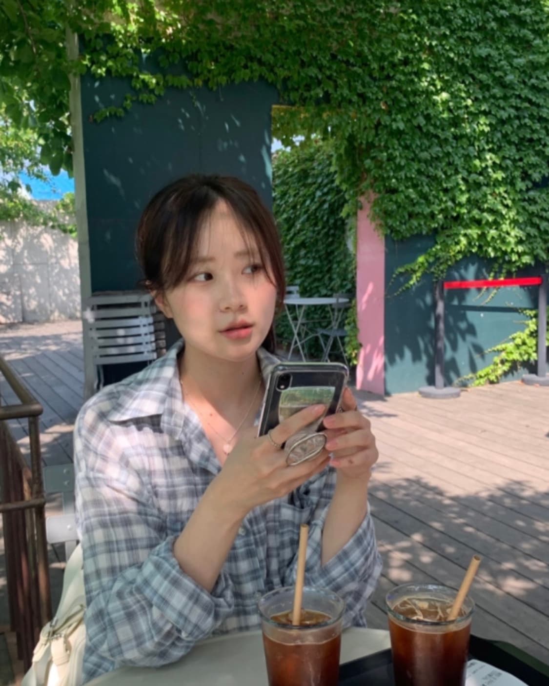 오이니 oinii 수수셔츠 블루 상품이미지1