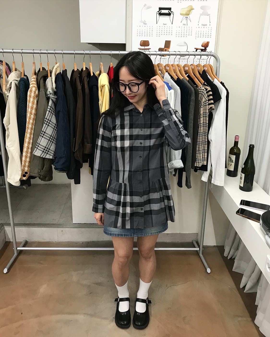 버버리 체크 블라우스 셔츠 상품이미지9
