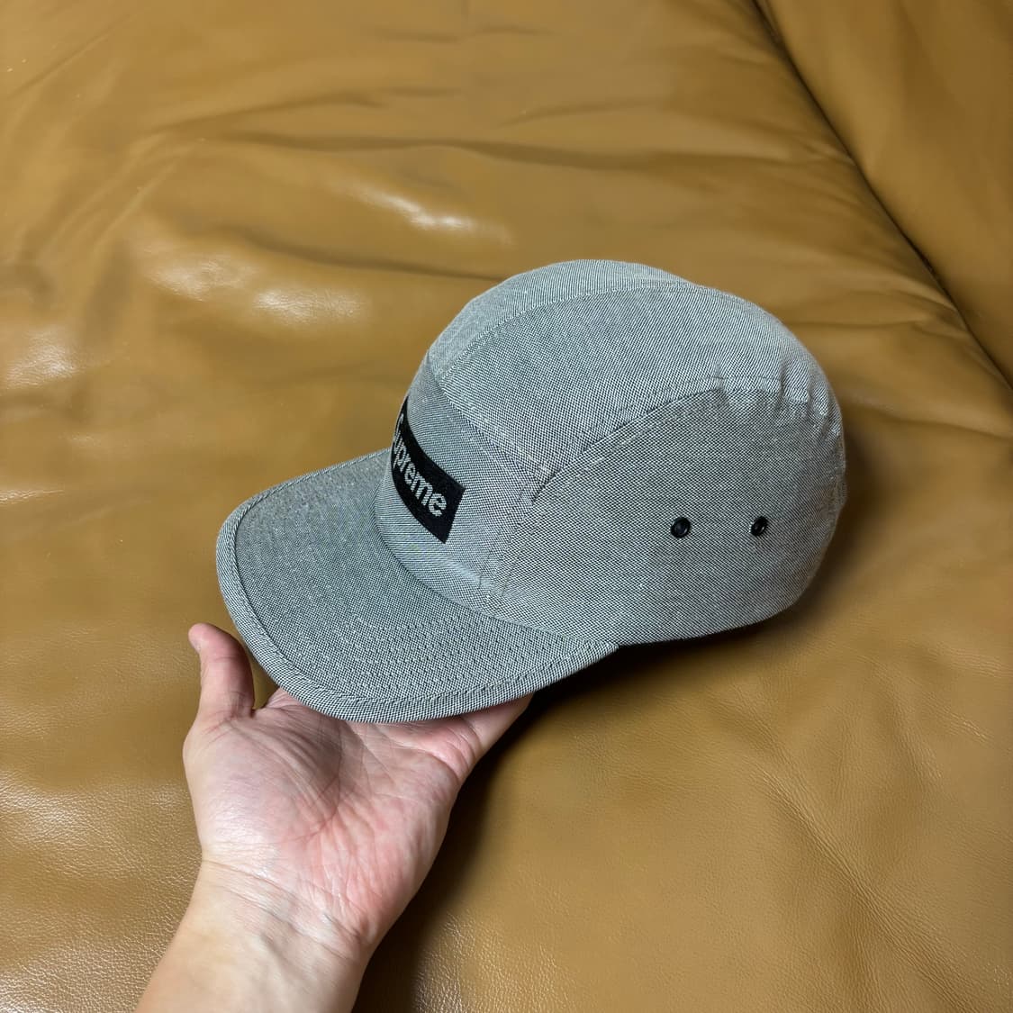 Supreme 슈프림 그레이 캠프캡 모자 (Jacquard Grey) 상품이미지4