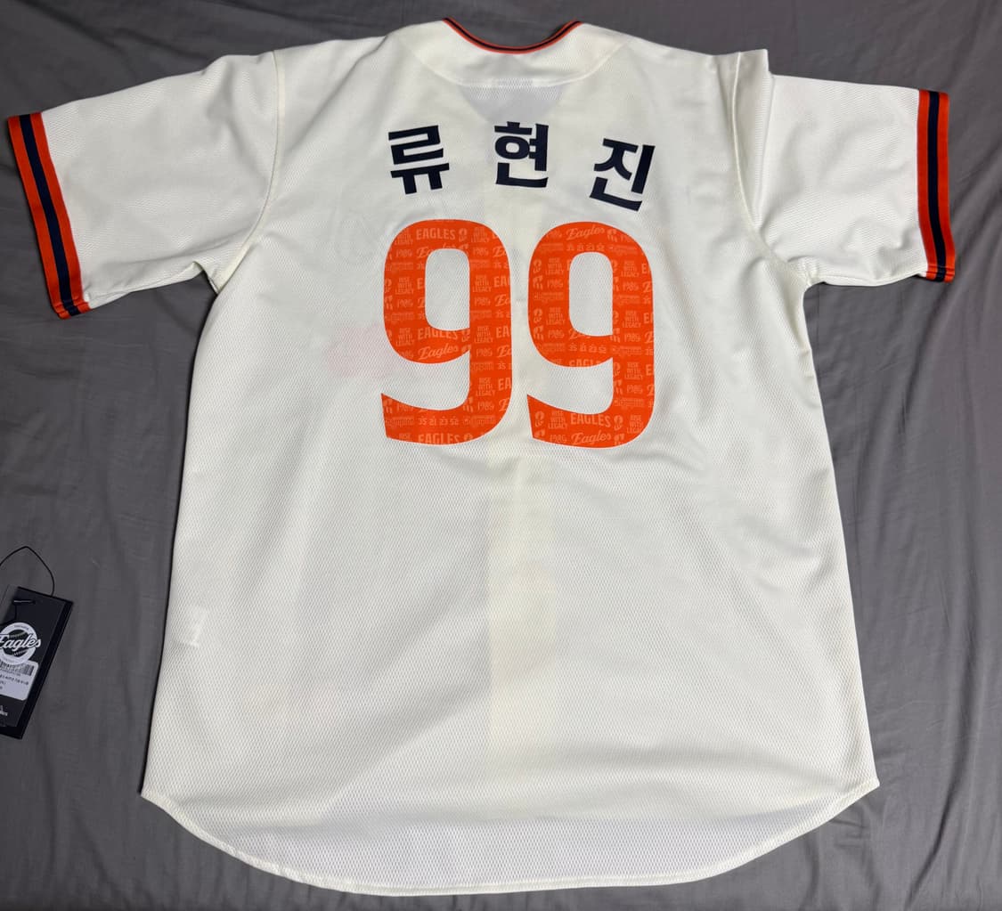 한화이글스 40주년 래플리카 유니폼 류현진 마킹105 +40주년 패치 상품이미지3