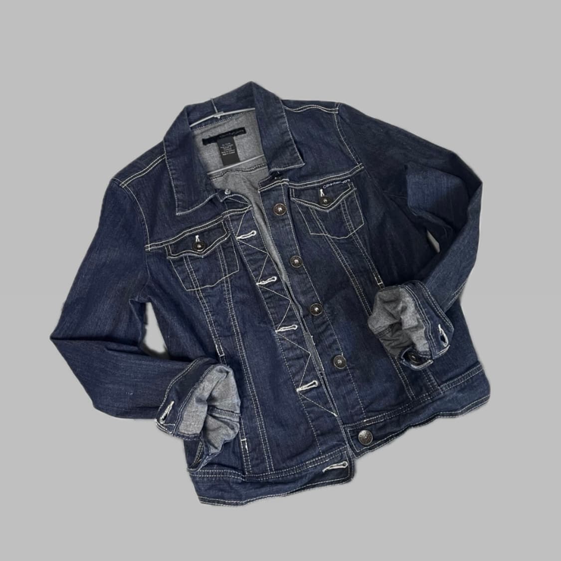 캘빈클라인 여성 진청 데님 자켓 청자켓 상품이미지1
