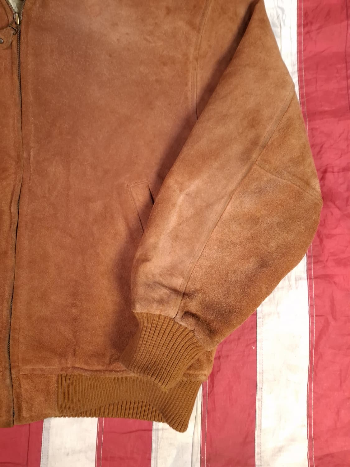 90's 일본판 빈티지 리얼 스웨이드 후드 쉐르파 자켓 상품이미지7