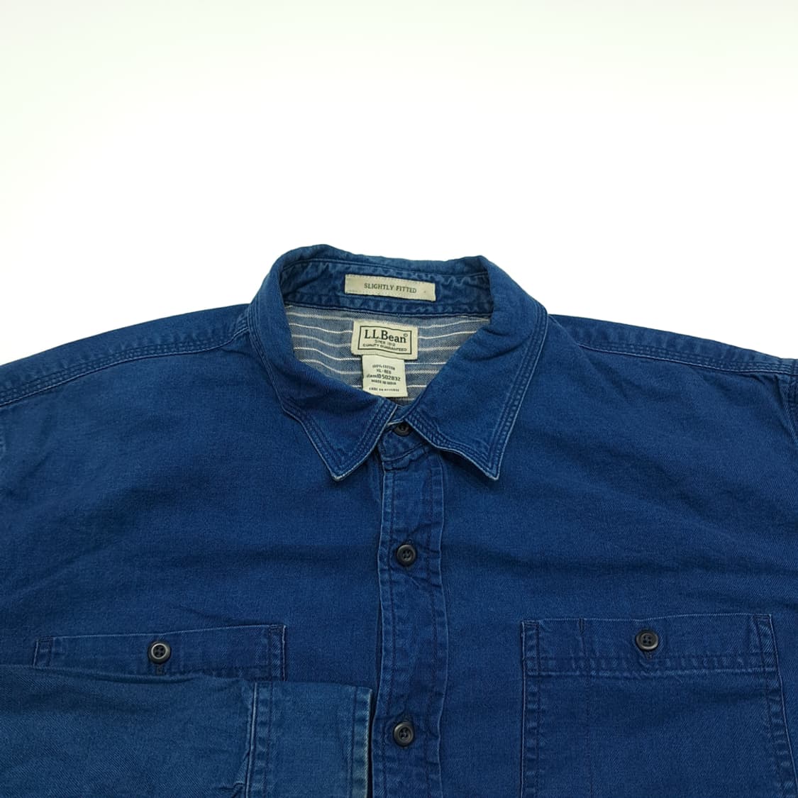 CN781 XL 엘엘빈 진청 긴팔 데님 셔츠 남방 상품이미지3