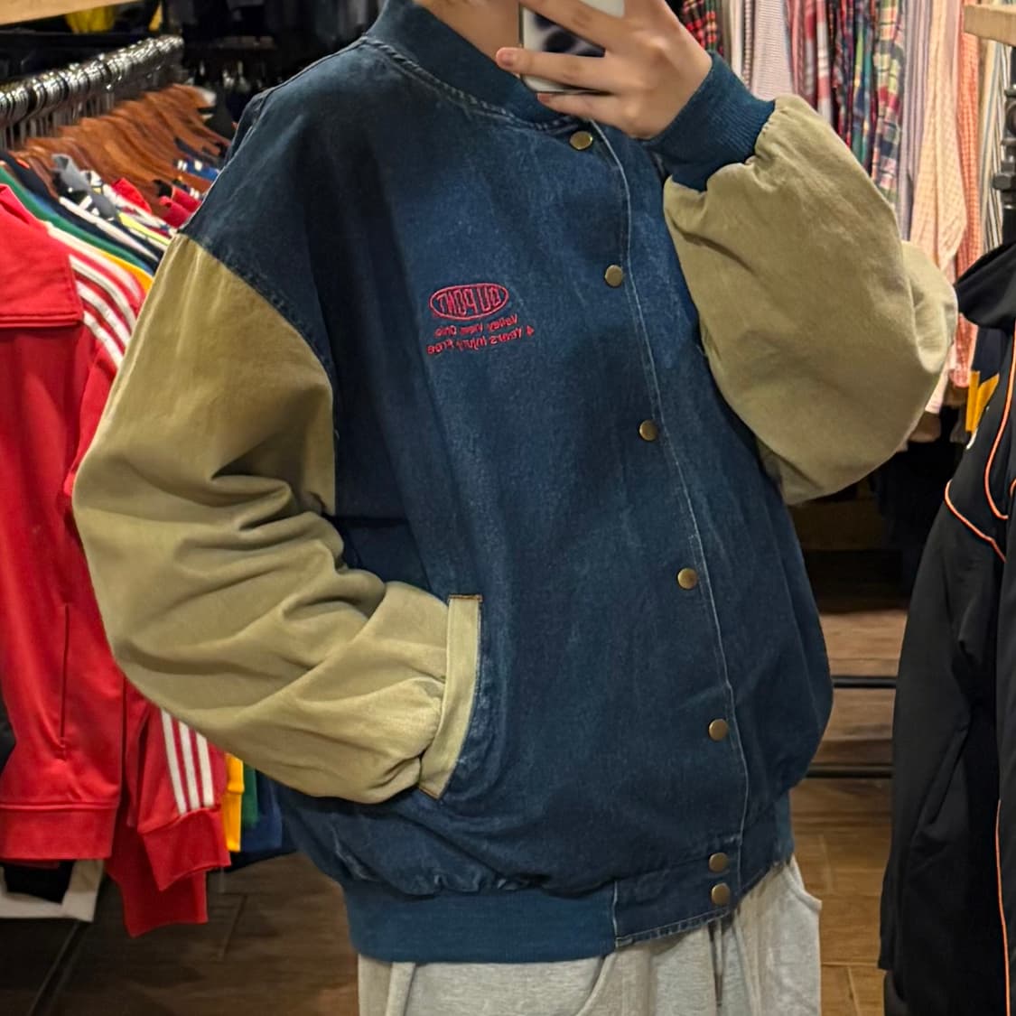 [HI] VTG 데님바시티자켓 중청 상품이미지4