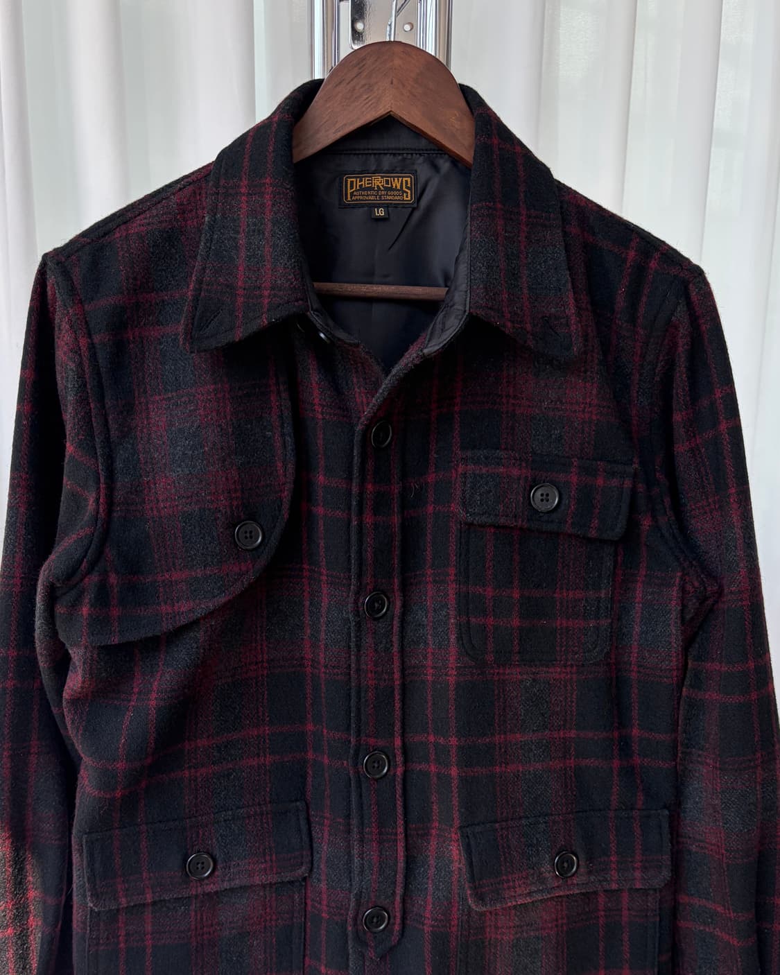 [L]페로우즈 Pherrow's 헌팅 울 셔츠 자켓 상품이미지5