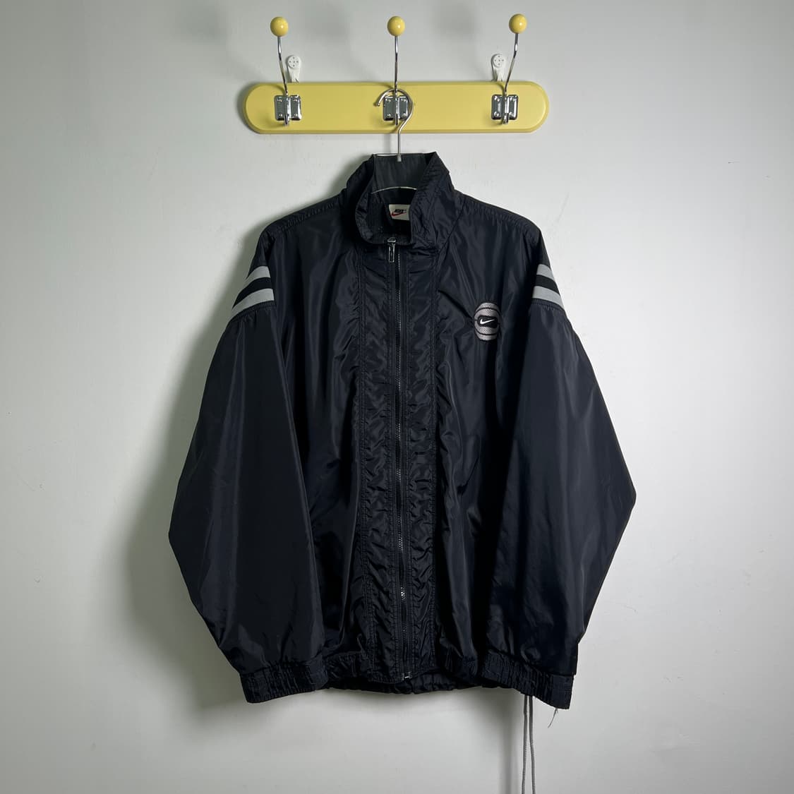90's 나이키 올드스쿨 블랙 바람막이 자켓 L 상품이미지1