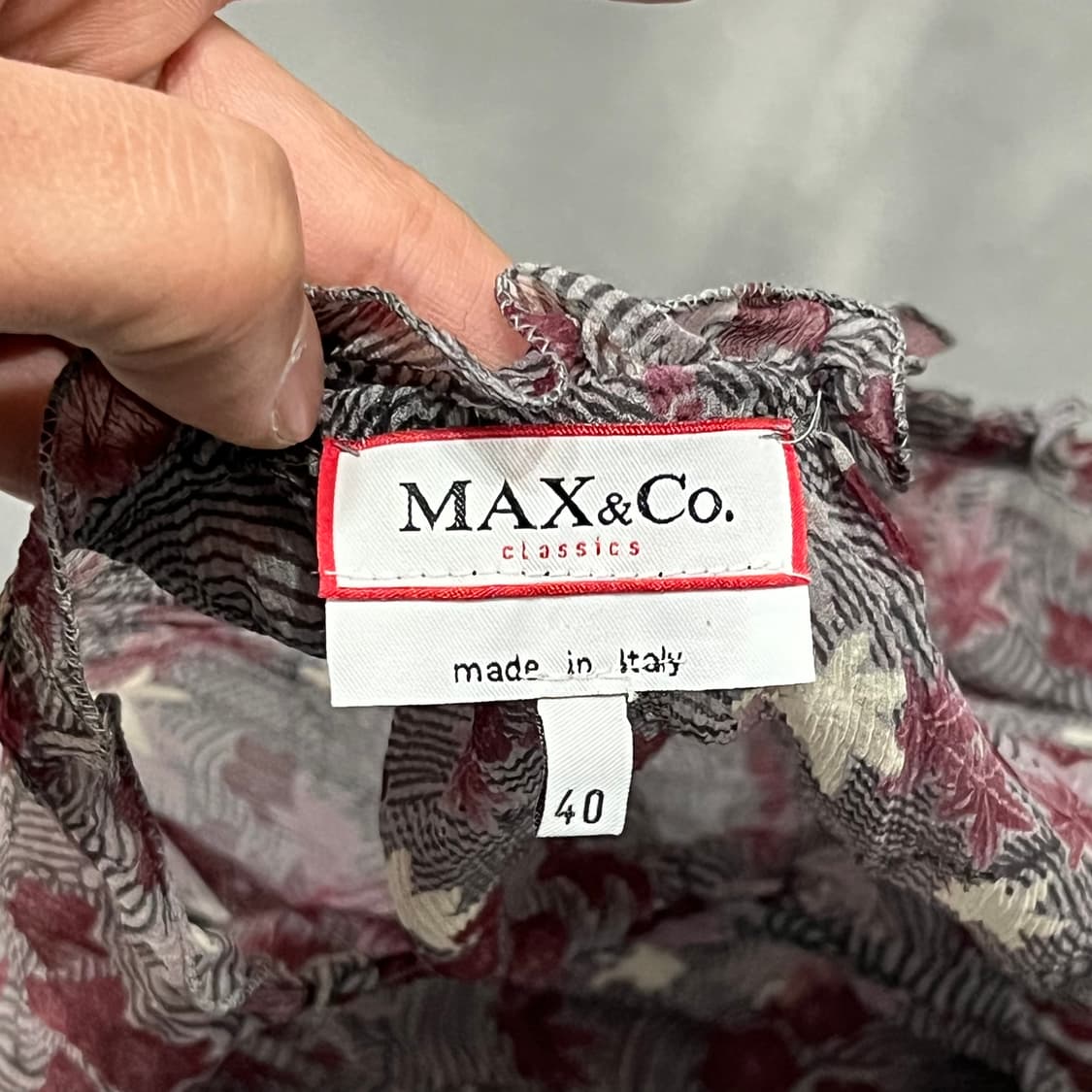  막스앤코 플라워 패턴 블라우스 y16189 상품이미지7