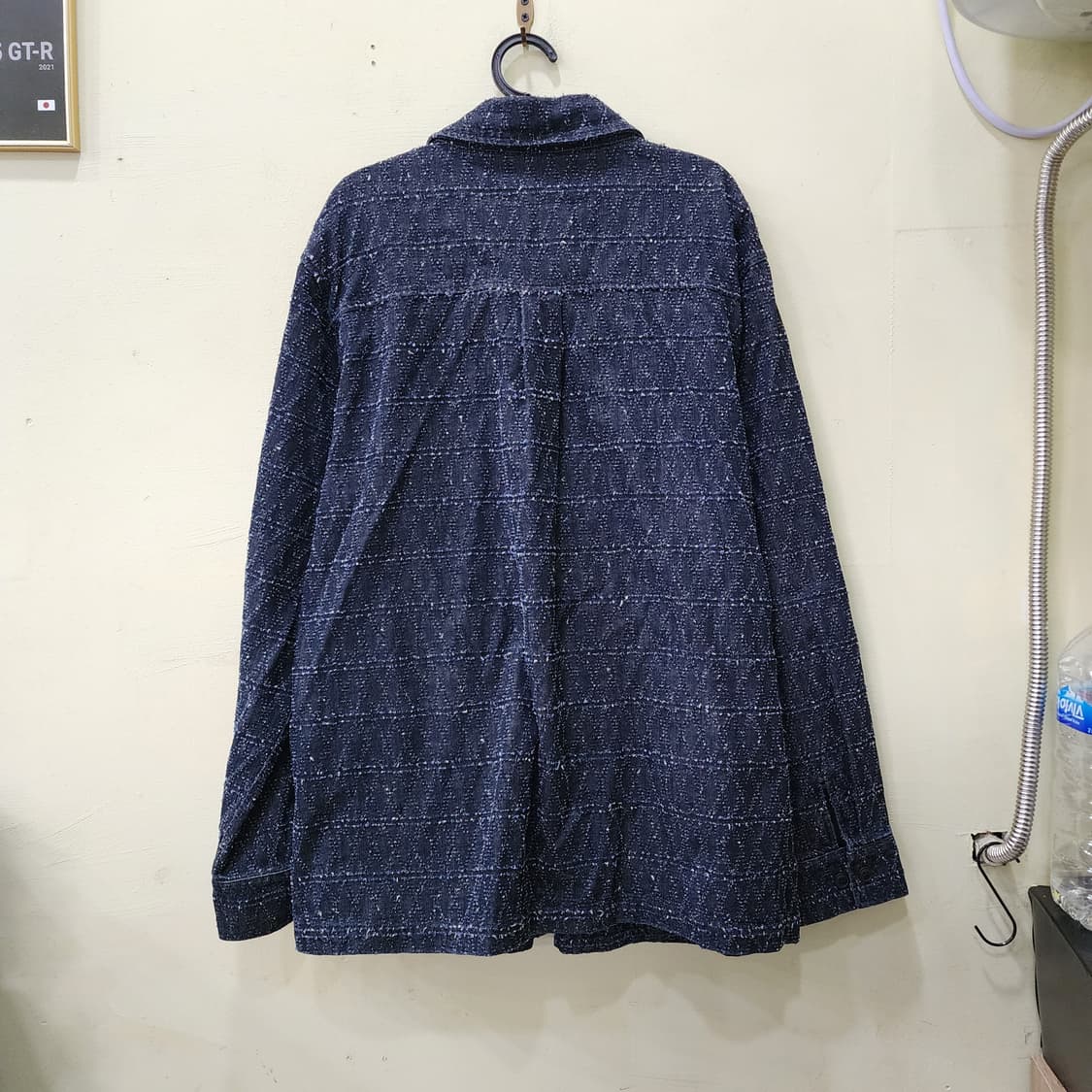 [XL] BROWNBREATH 트위드 셔츠 자켓 (네이비) 상품이미지3