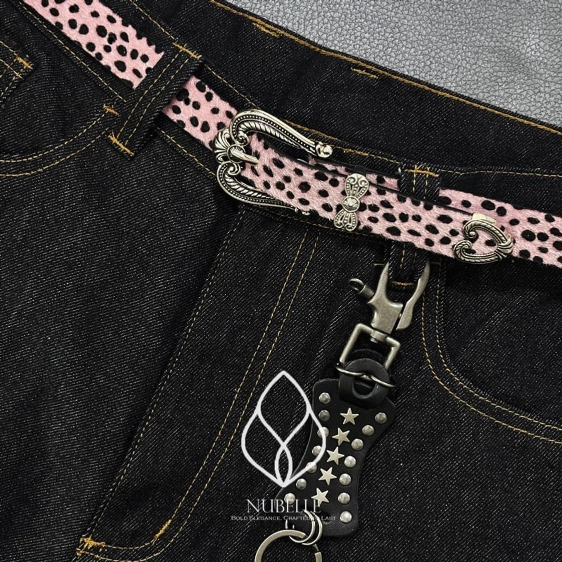 🌗 Star leather keyring / 빈티지 스타 가죽 키링 상품이미지8