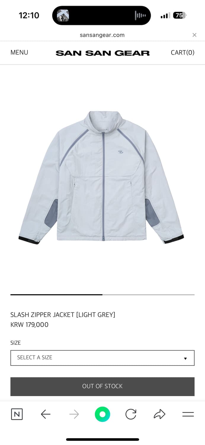 SLASH ZIPPER JACKET(SANSAN GEAR) 상품이미지1