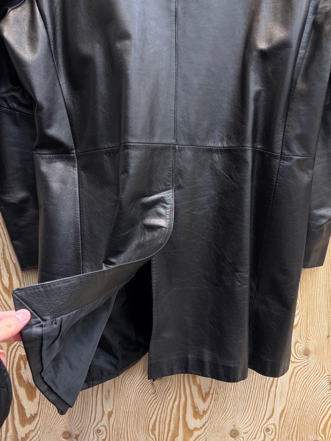 지안니 아르미 롱 레더 자켓 상품이미지4