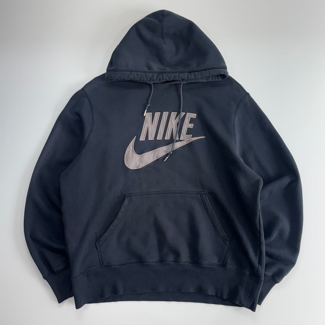Nike 나이키 그레이 로고 네이비 후드티 상품이미지3