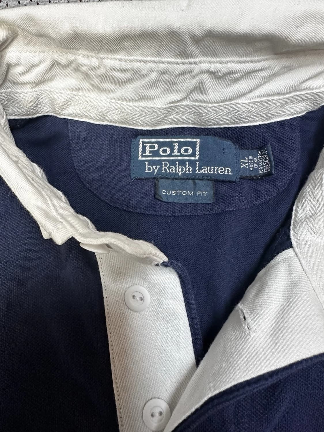 폴로 랄프로렌 빅포니 배색 카라티 네이비 레드 상품이미지2