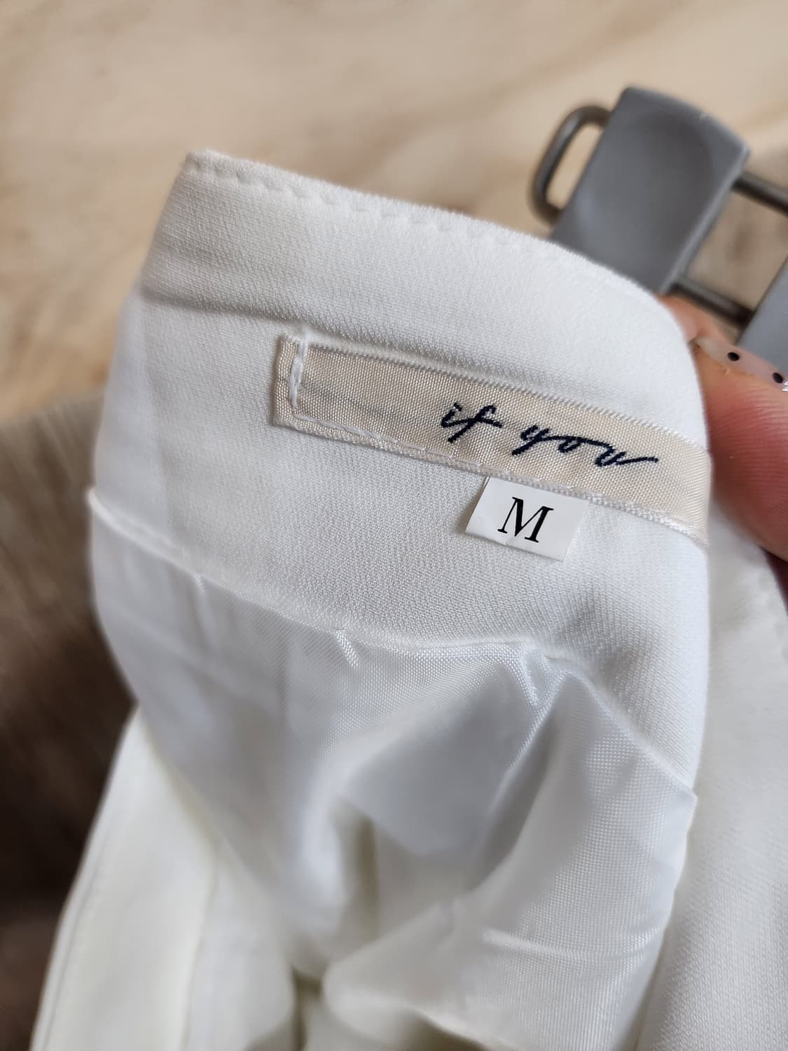 1009) if you 셔링 언발란스 스커트 상품이미지5