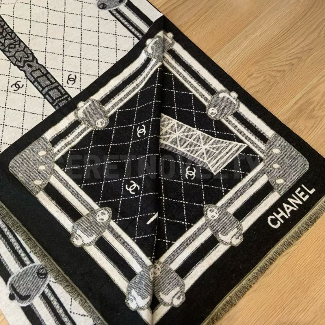 샤넬VIP에펠탑 캐시미어머플러, 기프트 숄 선물세트 풀박스 상품이미지9