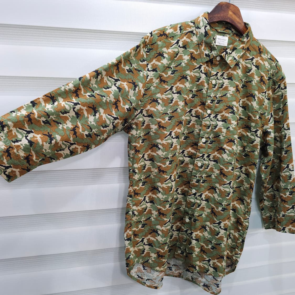 BACK NUMBER 카모플라쥬 린넨셔츠- XL 상품이미지4