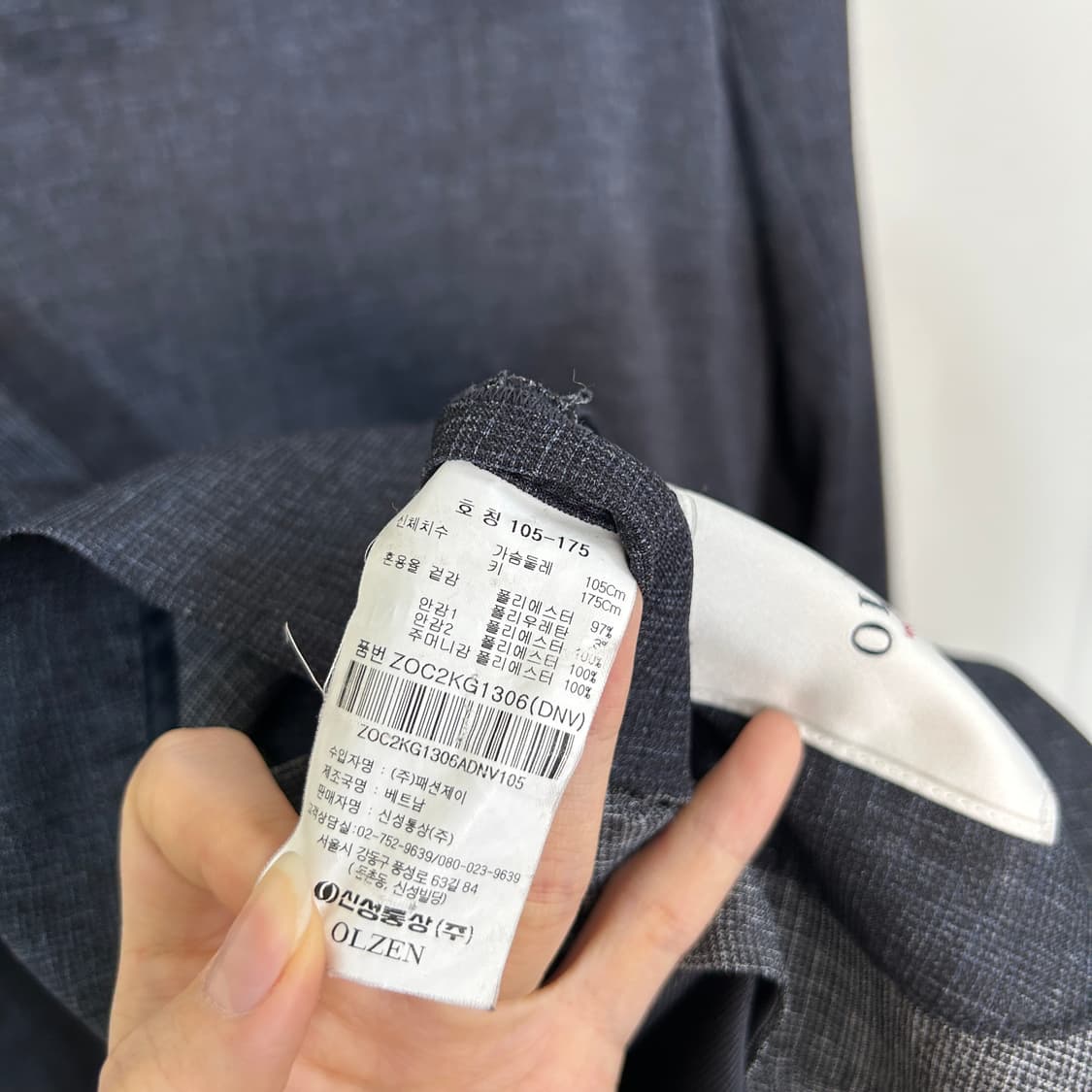 올젠 얇은 블레이저 자켓 105 봄용 상품이미지3