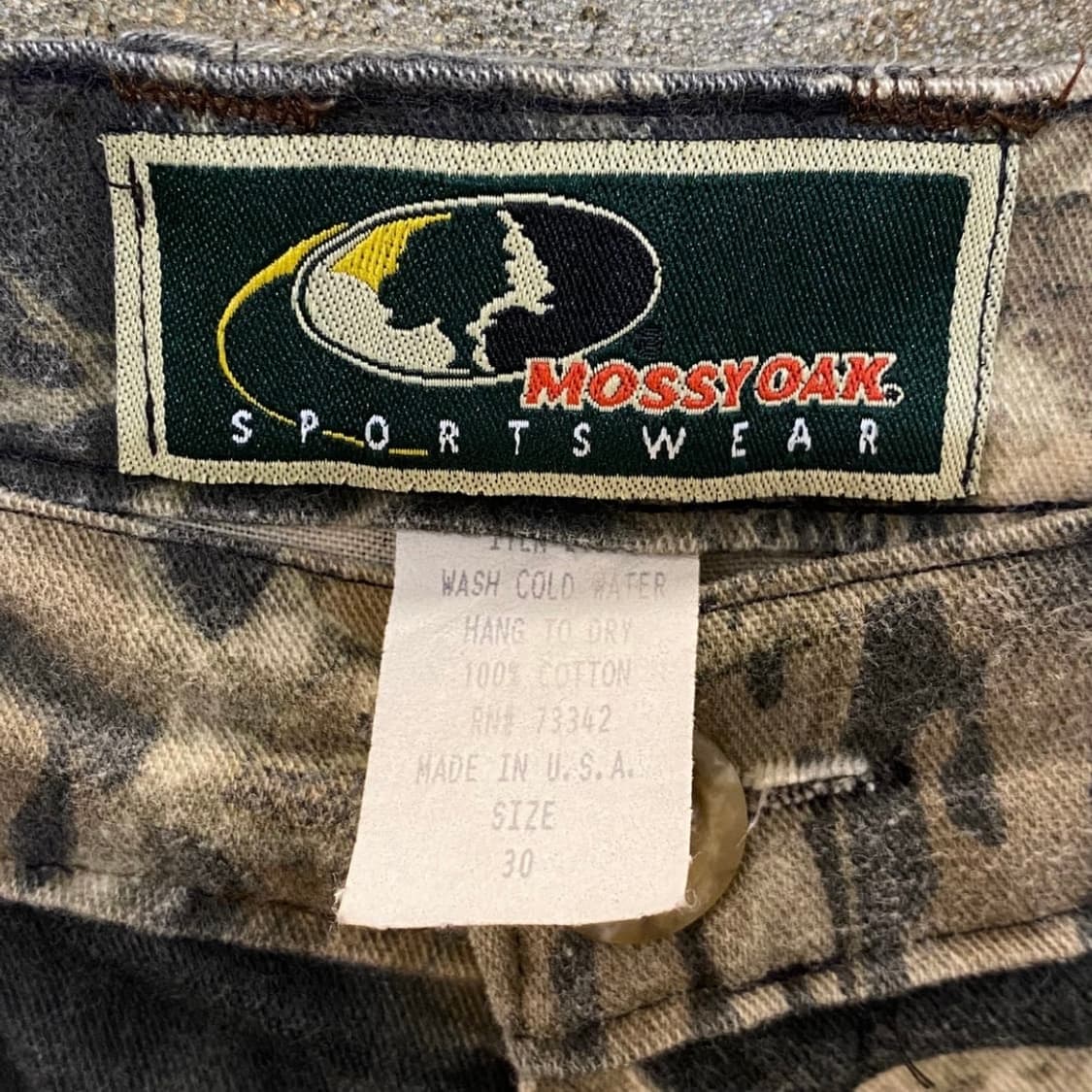 90s made in USA 리얼트리 헌팅 카고 반바지 상품이미지4