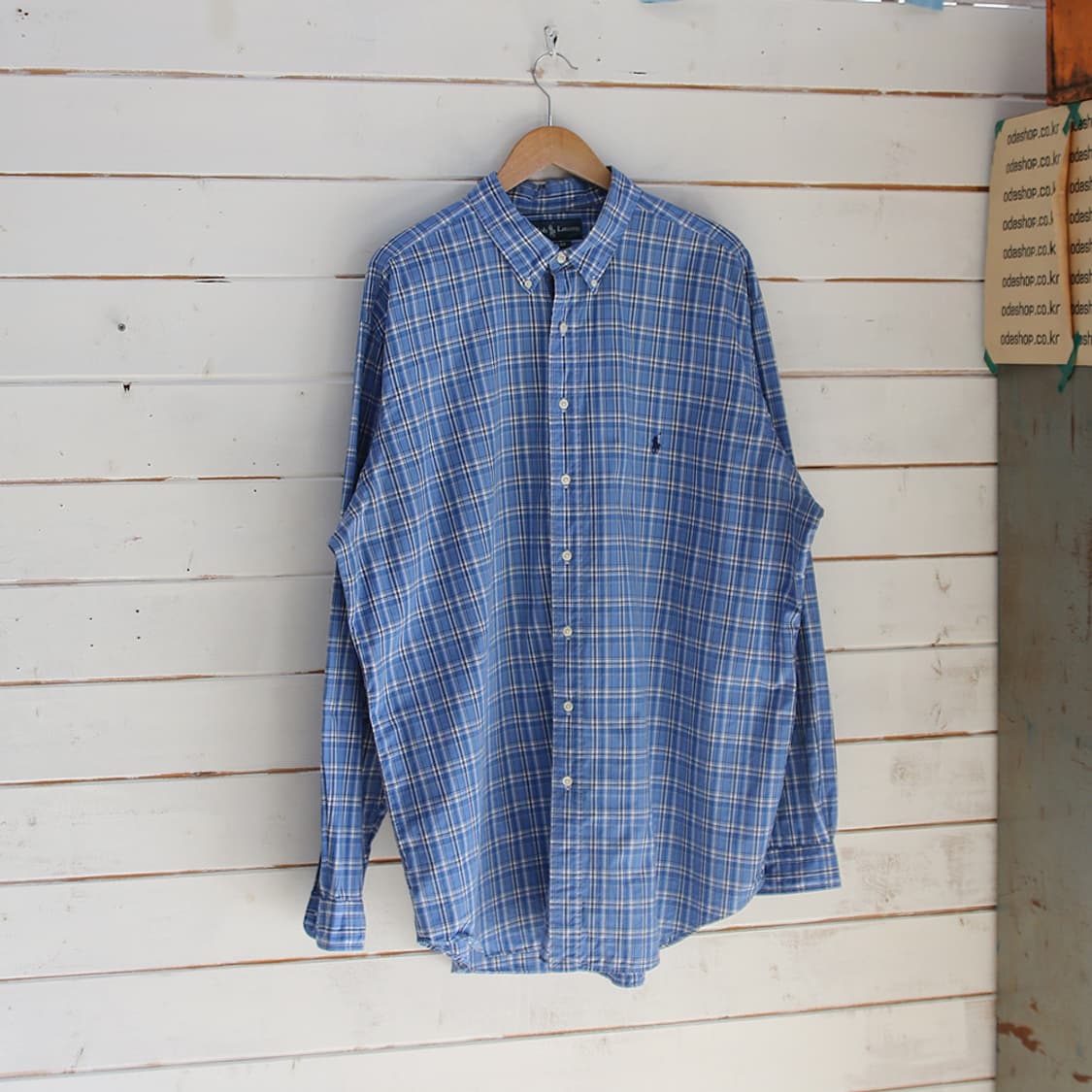 폴로 랄프로렌 체크 셔츠 (남성용 115-120) 상품이미지1