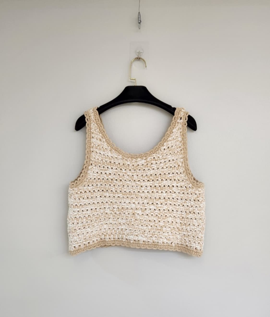 (새상품 )코치 네트 니트 크롭 탑 L사이즈 상품이미지5