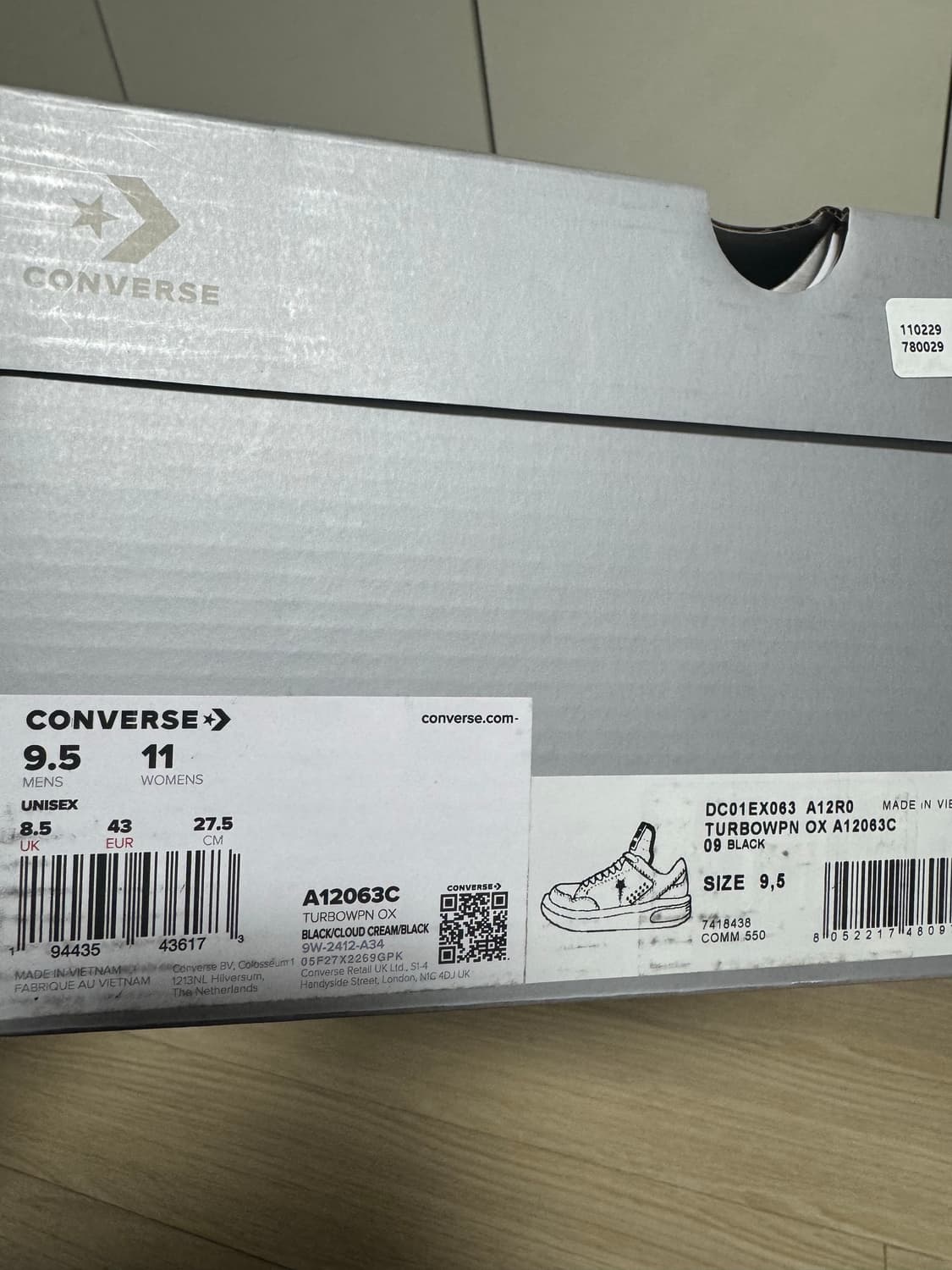 275) 릭오웬스 다크쉐도우 컨버스 터보웨폰 로우 상품이미지3