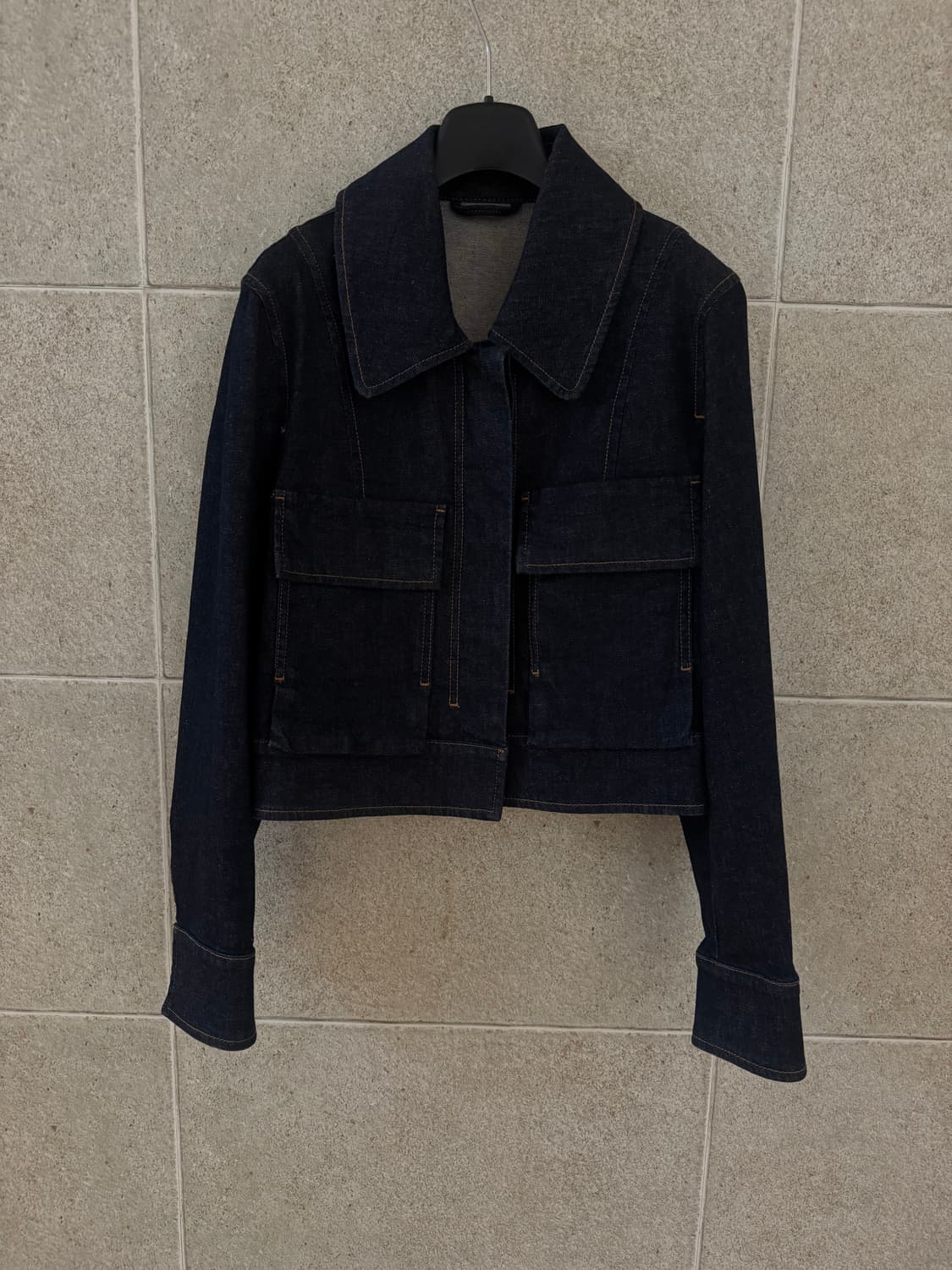 코스 크롭 유틸리티 데님 자켓 상품이미지5