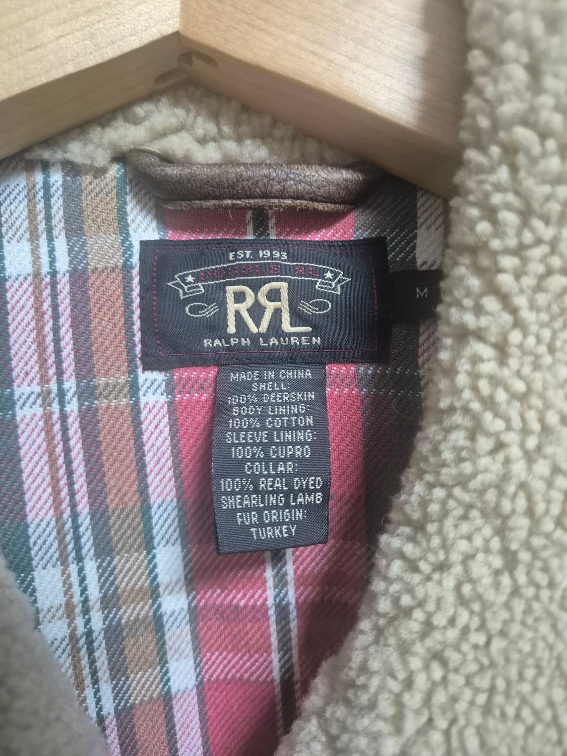 명작 더블알엘사슴가죽자켓 국내유일 상품이미지3