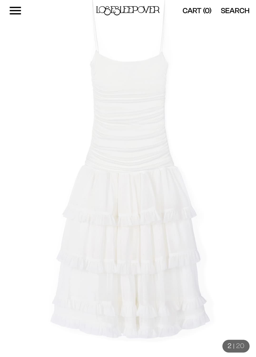 루즈슬립오버 쉬어 메쉬 미디 드레스 상품이미지2