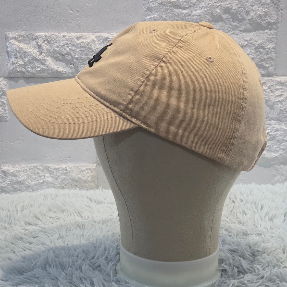 1p-8:MLB LA 다저스 베이지 코튼 볼캡 프리사이즈 (56-59) 상품이미지4