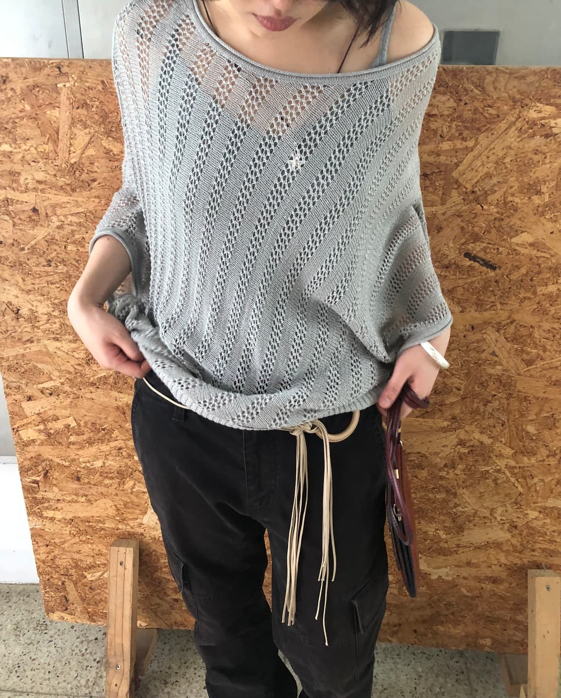 mesh knit top 상품이미지4