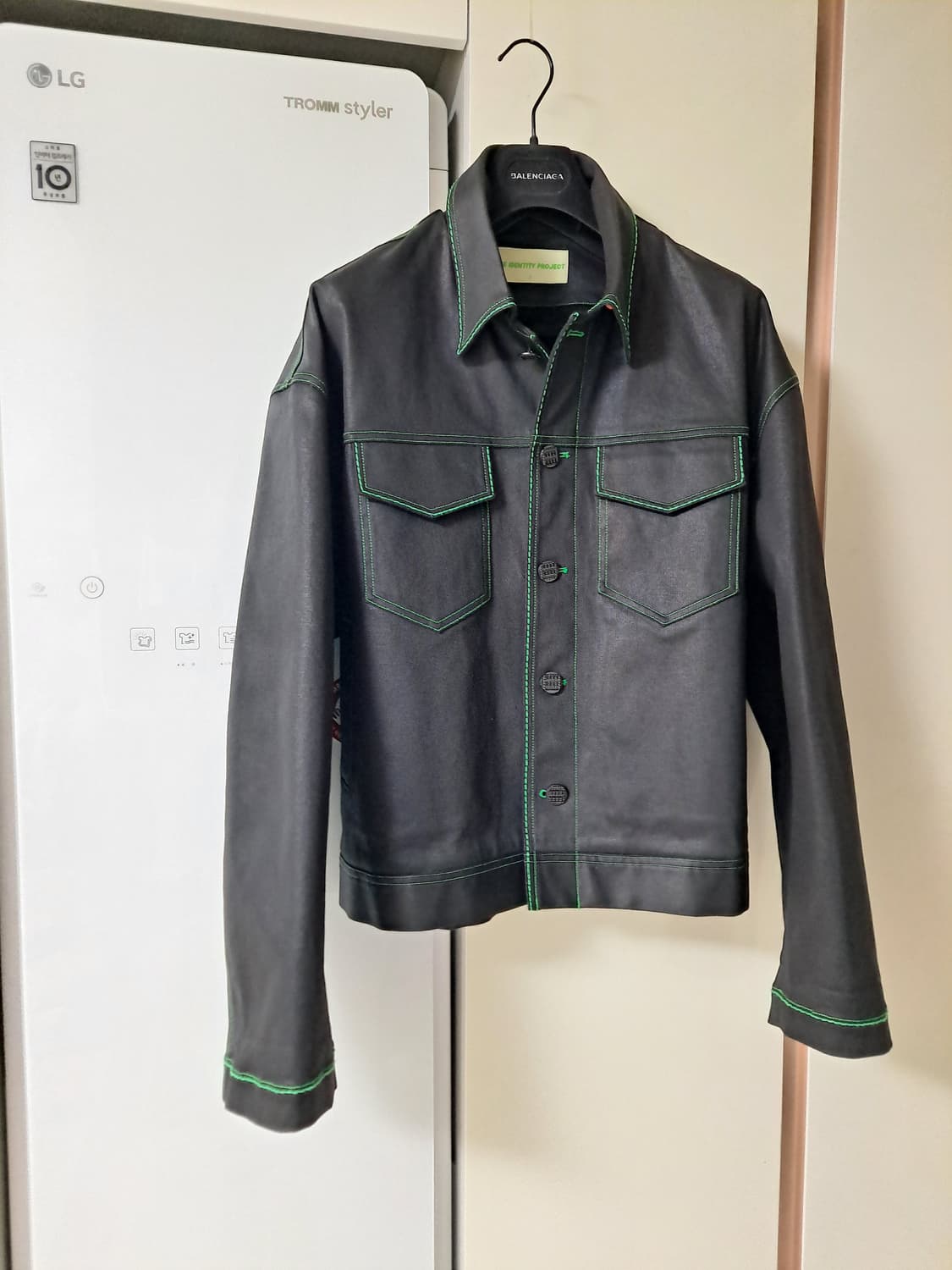 IDENTITY 더아이덴티티 프로젝트  - 래그라인 코팅 데님 자켓 (새 상품이미지6