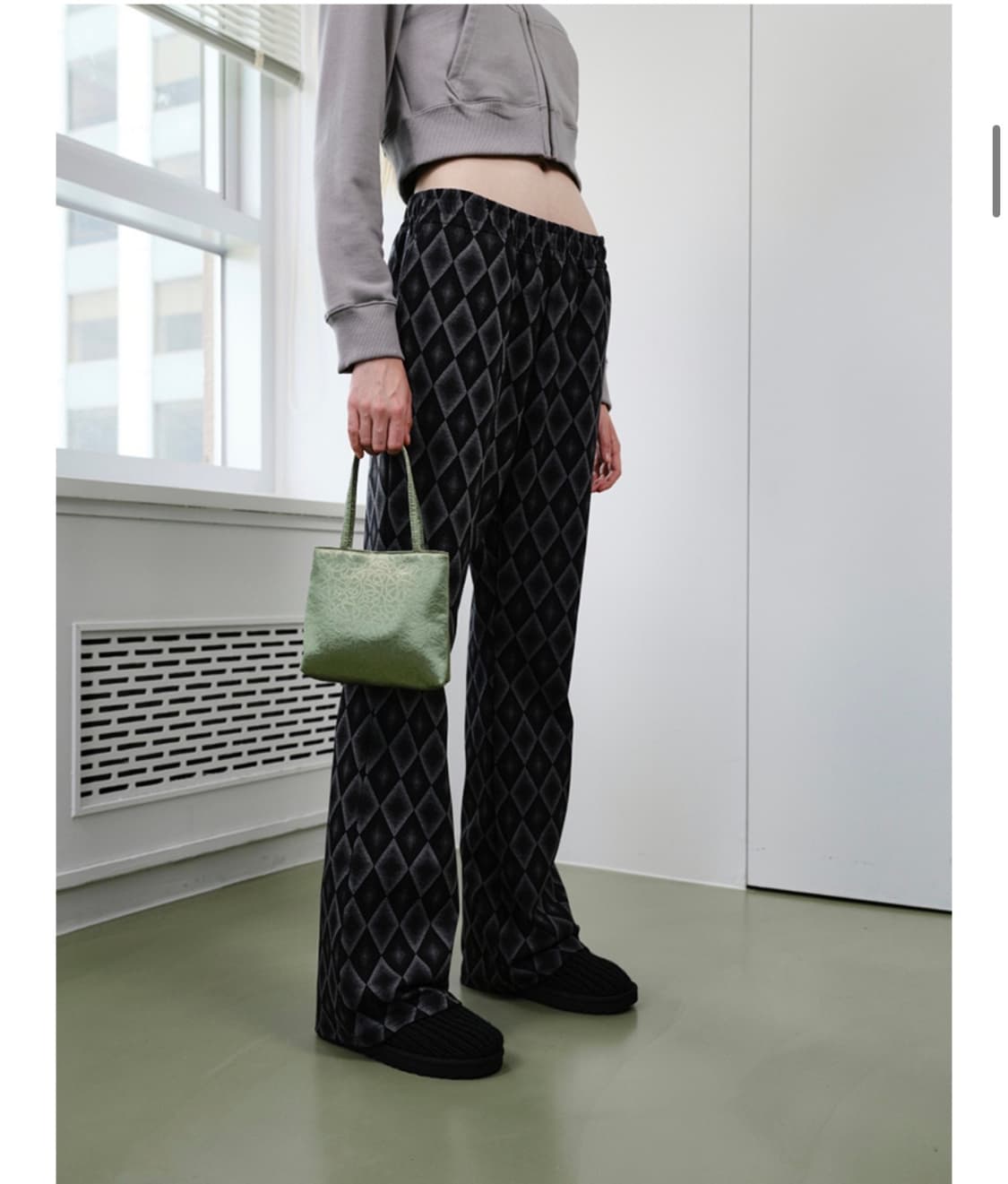 엔조블루스 다이아몬드 밴딩 부츠컷 팬츠 S 상품이미지1