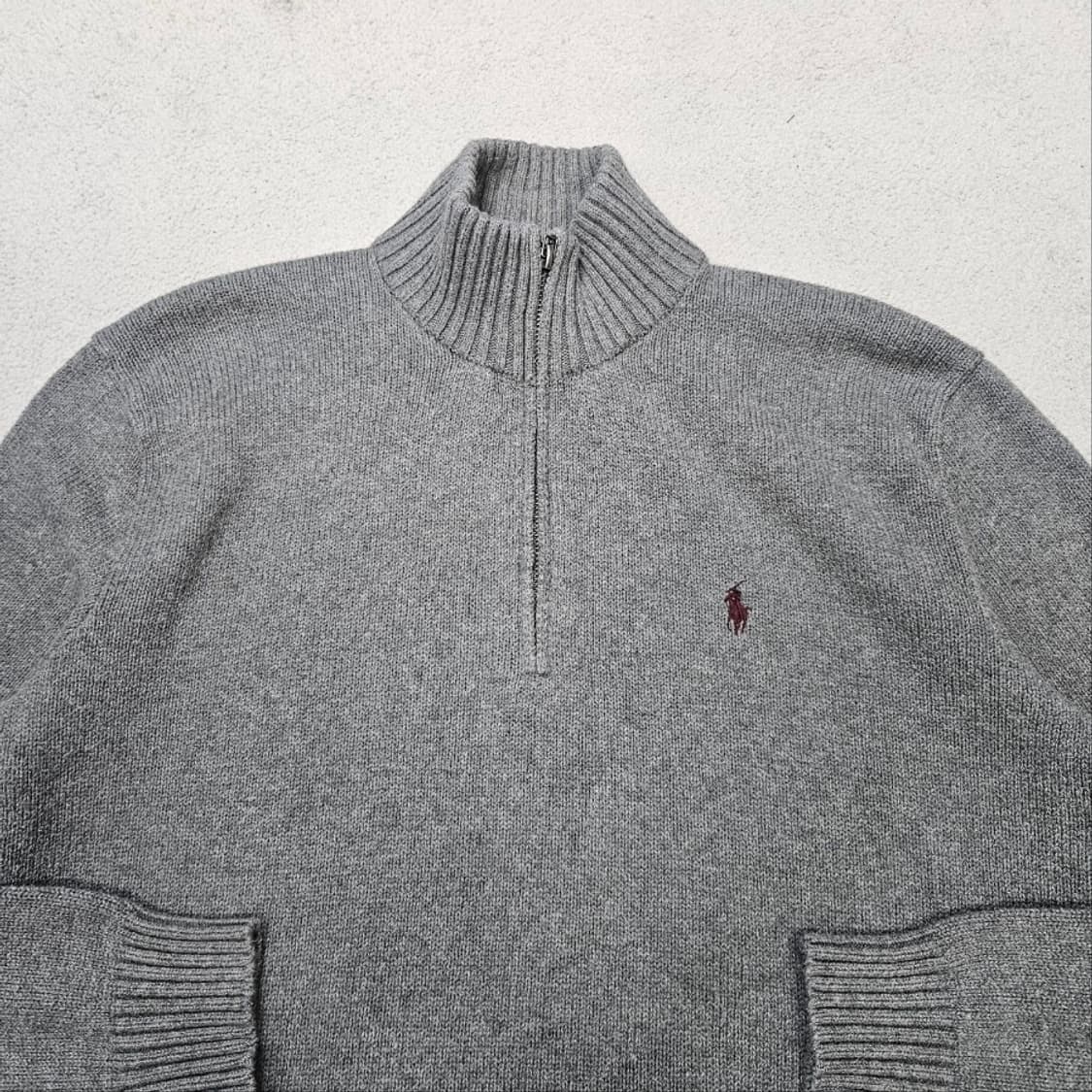 폴로 랄프 로렌 신형 반집업 니트 M 상품이미지3